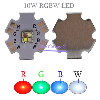 5050 RGBW 10W XML RGB+fehér fény High Power led Dióda Chip 4 Chipek 20mm Csillag PCB-Testület