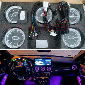 12-Színű LED Autó Szellőző Turbina Hangulat Lámpa Mercedes-Ben a CIA/GLA Osztály W176 W117 W156 W246 Környezeti Fény Outlet Neon