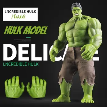 42cm Marvel Avengers Hulk Figura Modell Baba Dekoráció Pvc Gyűjtemény Modell Mozgathatósága Figura Játék a Gyermekek Fiú Ajándék