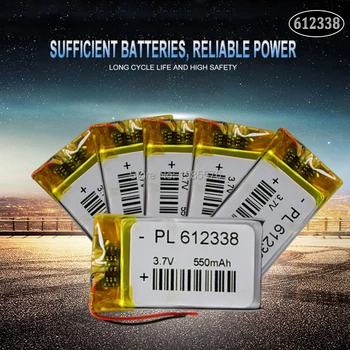 612338 3,7 V 550mah Lítium-Polimer Li-Po, li-ion Akkumulátor, dvr MP3 MP4 MP5 akkumulátor, Bluetooth headset Lipo cella