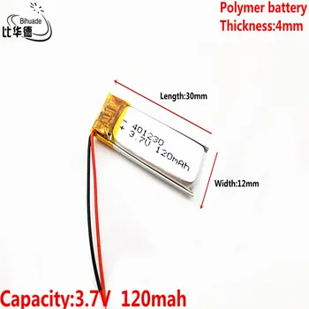 (ingyenes szállítás)lítium-Polimer akkumulátor 3,7 V, 401230 041230 testre szabható, nagykereskedelmi CE, FCC, ROHS SDS minőség tanúsítási