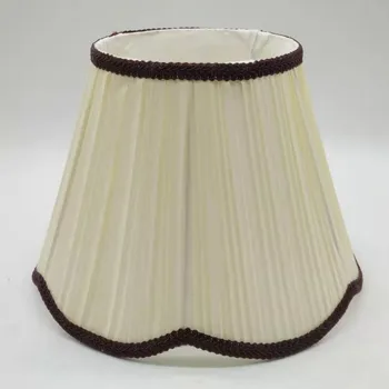 25cm E27 Lámpa árnyalatok asztali lámpa egyenesen bézs szövet, körben lámpaernyő modern stílusú lámpa fedél otthoni dekoráció