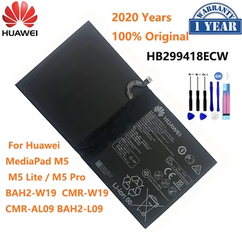 100% Eredeti, Új HB299418ECW 7500mAh A Huawei MediaPad M5-Lite Pro 10 BAH2-W19 10.8 CMR-W19 CMR-AL09 BAH2-L09 Akkumulátor