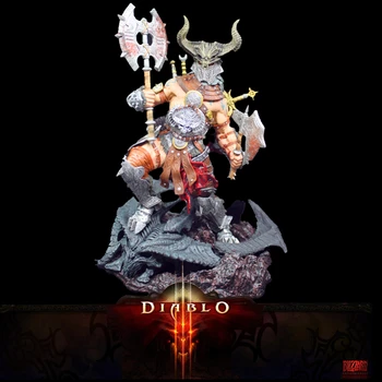 A klasszikus Játék Diablo 3 Barbár Négy Lovas asztali dekoráció Akció Ábra Modell